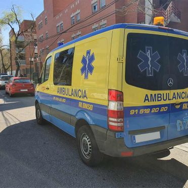 AMBULANCIAS ALONSO ambulancia amarilla y azul